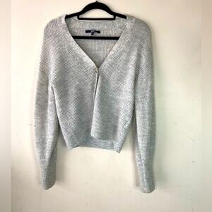 Baby Alpaca-Wool Cropped Cardigan SMALL